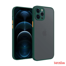 CELLECT iPhone 12 Pro Max műanyag tok, zöld, narancs tok és táska