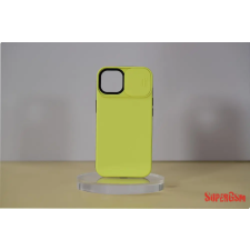 CELLECT iPhone 14 Pro TPU+PC csúsz. kameravédős tok,Sárga tok és táska