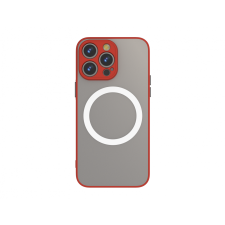 CELLECT iPhone 15 mágneses műanyag tok, Piros-fekete tok és táska