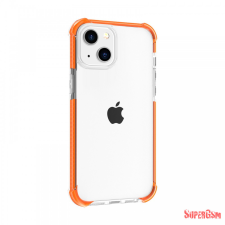 CELLECT iPhone 15 Plus ütésálló szilikon hátlap, Narancs tok és táska