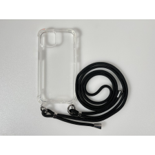 CELLECT iPhone 15 TPU+PC Átlát.tok,Fekete zsinórral tok és táska