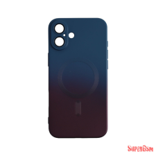 CELLECT iPhone 16 mágneses design tok, Sötétkék-Pink tok és táska
