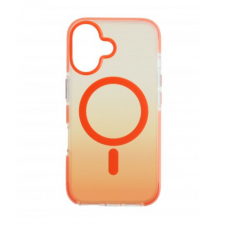 CELLECT Iphone 16 mágneses tok, Narancs-Átlátszó tok és táska