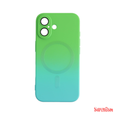 CELLECT iPhone 16 Plus mágneses design tok, Kék-Zöld tok és táska