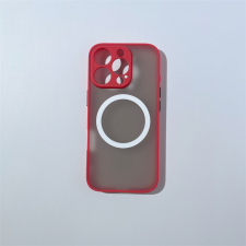 CELLECT iPhone 16 Pro mágneses műanyag tok,piros-fekete tok és táska