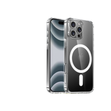 CELLECT iPhone 16 Pro Max mágneses szilikon tok, Átlátsz. (CEL-MAG-IPH16PM-TP) tok és táska