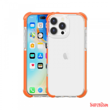 CELLECT iPhone 16 Pro Max ütésálló szilikon hátlap, Narancs tok és táska