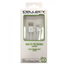 CELLECT iPhone Lightning USB adat- és töltőkábel 1m Fehér mobiltelefon kellék