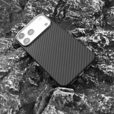 CELLECT Mágneses aramid karbon tok, iPhone 17 Pro, Fekete tok és táska