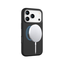 CELLECT Mágneses puha szilikon tok, iPhone 17 Pro Max, Fekete tok és táska