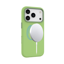 CELLECT Mágneses puha szilikon tok, iPhone 17 Pro Max, Neonsárga tok és táska
