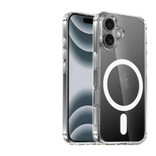 CELLECT Mágneses szilikon tok iPhone 16 Pro Max átlátszó tok és táska