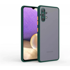 CELLECT Műanyag matt tok Samsung Galaxy A32 5G zöld-narancssárga tok és táska