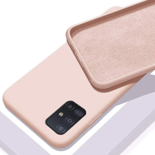 CELLECT Prémium szilikon tok Samsung Galaxy S21 FE púder tok és táska