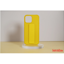 CELLECT Sam S23 Plus TPU+PC gumíroz. kitámaszt. tok,Sárga tok és táska