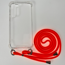 CELLECT Sam S24 Plus TPU+PC Átlát.tok,Narancssár. zsinórral tok és táska