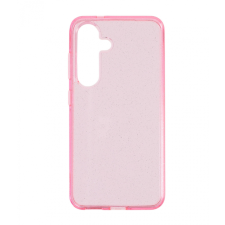 CELLECT Samsung Galaxy S25 csillámos szilikon hátlap, Pink tok és táska