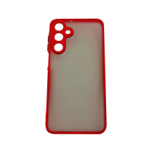 CELLECT Samsung S24 FE műanyag tok, Piros-fekete (CEL-MATT-S24FE-RBK) tok és táska