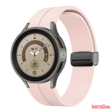 CELLECT Samsung Watch 4/5 mágneses szil óraszíj,20mm,Pink okosóra kellék