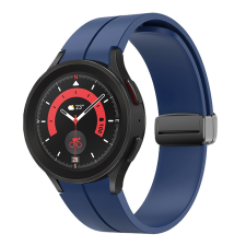 CELLECT Samsung Watch 4/5 mágneses szil óraszíj,20mm,S.Kék (CEL-STRAPWATCH4MADBL) - Szíj okosóra kellék