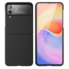 CELLECT Samsung Z Flip 4 Gumírozott PC hátlap, Fekete tok és táska