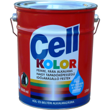 Cellkolor ZOMÁNCFESTÉK SELYEMFÉNYŰ 5L FEKETE akrilfesték
