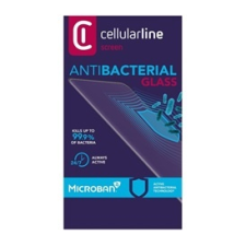 CELLULARLINE ANTIBIOM képernyővédő üveg (antibakteriális, ultravékony, 9H) FEKETE | TEMPMICCAGALS21PLK mobiltelefon kellék