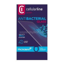 CELLULARLINE ANTIBIOM képernyővédő üveg (antibakteriális, ultravékony, 9H) FEKETE (TEMPMICCAGALS21PLK) mobiltelefon kellék