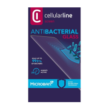 CELLULARLINE antibiom képernyővédő üveg (antibakteriális, ultravékony, 9h) fekete tempmicrcagala51k mobiltelefon kellék