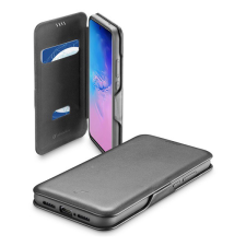 CELLULARLINE BOOK CLUTCH tok álló, bőr hatású (FLIP, oldalra nyíló, bankkártyatartó funkció) FEKETE [Samsung Galaxy S20 Ultra 5G (SM-G988B)] (BOOKCLU2GALS11PLK) tok és táska