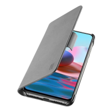 CELLULARLINE BOOK tok álló, bőr hatású (FLIP, oldalra nyíló, kártyazseb) FEKETE tok és táska