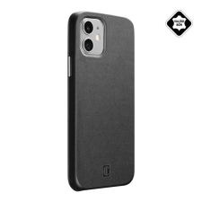 CELLULARLINE ELITE műanyag telefonvédő (mikrofiber belső, valódi bőr hátlap) FEKETE [Apple iPhone 12 mini] tok és táska