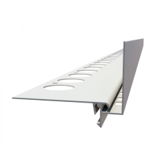 Celox OX RT60 Magas teraszszegély antracit 60+40 mm takarás WPC térkő vízvető profil erkély balkon terasz 1 szál 2,5 m teraszszegő balkonszegély függőfolyosó élzáró élvédő, sín, szegélyelem