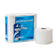 CELTEX Professional compact toalettpapír 9,8x11cm/lap 2réteg 500lap 55m 4tek/csg 15csg/zsák 24raklap higiéniai papíráru