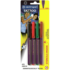 Centropen 2880 4 db tetováló filctoll, marker