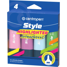 Centropen 6252 STYLE SOFT - 4 darabos kiszerelés (462520406) filctoll, marker
