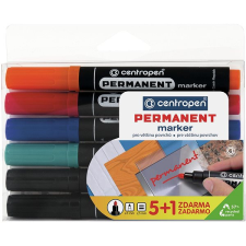 Centropen 8566 - tartós, 5 + 1db filctoll, marker
