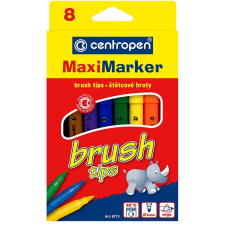 Centropen 8773 Brush Marker, 8 db a csomagban filctoll, marker