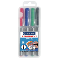 Centropen Alkoholos marker készlet, 2mm, B Centropen 2836, 4 klf. szín filctoll, marker