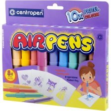 Centropen Filctoll fújós készlet Centropen AIRPENS 1500 pasztell 10 klf. szín filctoll, marker