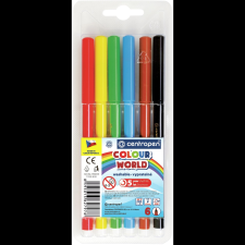 Centropen RED 7550, 6 db a csomagban (8595013627976) filctoll, marker