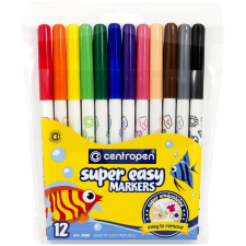 Centropen Super easy 2580 marker, szuper lemosható, 12 db filctoll, marker
