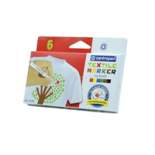 Centropen Textilfilc készlet, 2739/6 6klf. szín (CENTROPEN_527390610) filctoll, marker