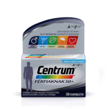 CENTRUM FÉRFIAKNAK 50+ A-Z FILMTABLETTA 30X vitamin és táplálékkiegészítő