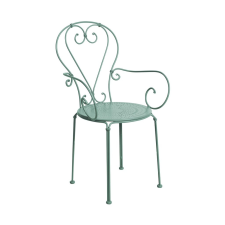 Century karfás szék, zsályazöld kerti bútor