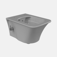 CeraStyle IBIZA fali WC - MATT SZÜRKE - BEÉPÍTETT bidé funkcióval - perem nélküli - mély öblítés szaniter