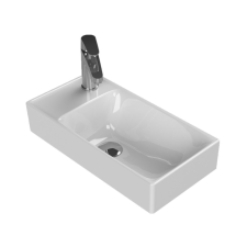 CeraStyle SHARP porcelán mosdókagyló 50 cm - 50 x 25 cm - BAL CSAPLYUKAS szaniter