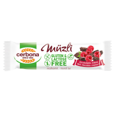  Cerbona Big gluténmentes müzliszelet (Étcsokoládés-Málnás) 35 g reform élelmiszer