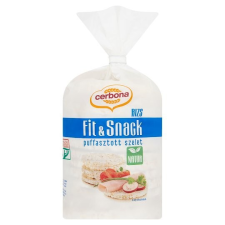 Cerbona Fit & Snack natúr puffasztott rizsszelet barna rizsből 90 g alapvető élelmiszer