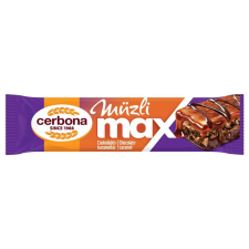 Cerbona MAX Csokoládés müzliszelet, sós-karamella réteggel, kakaós bevonó talppal 30g csokoládé és édesség